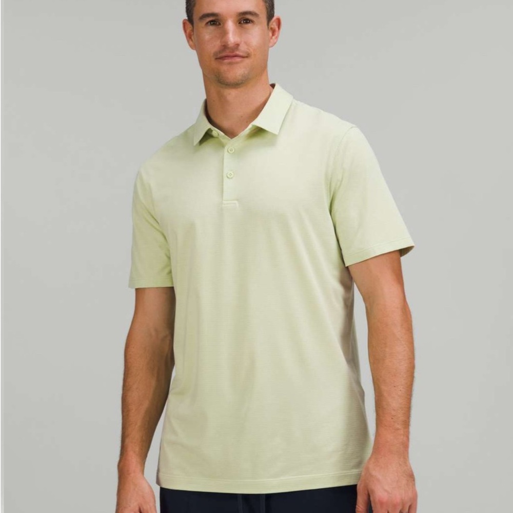 Lululemon Athletica Men's Light Green Polo